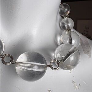 Elegant Clear Beaded Necklace
